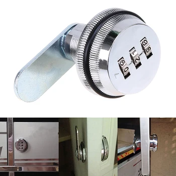 

Zinc Alloy Password Locks 3 Digital Security Combination Mailbox Lock for Locker Drawer Cabinet Door Furniture Hardware Supplies