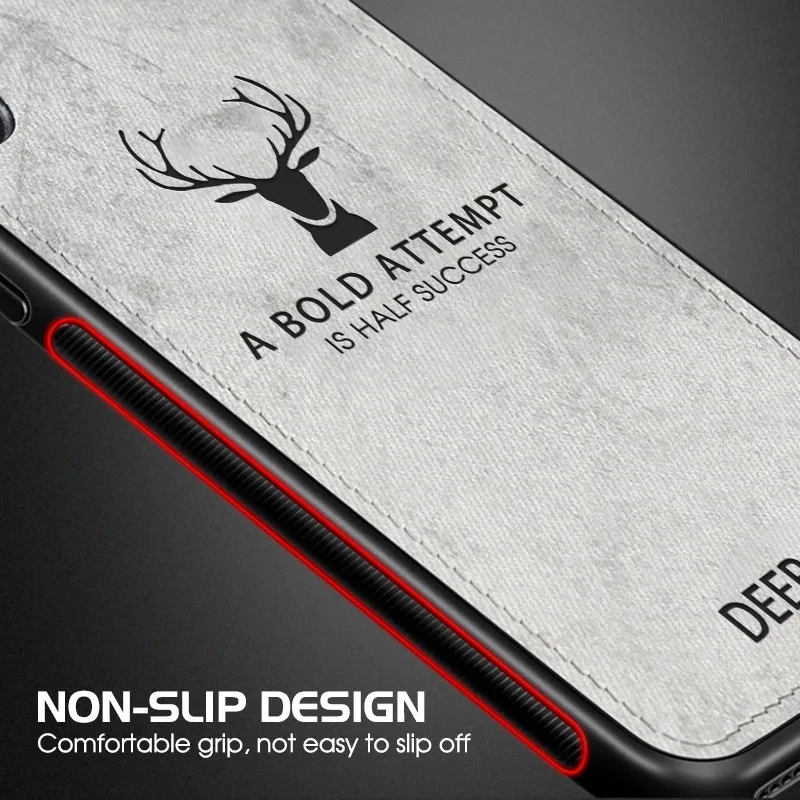 

Retro Fabric Canvas Cover For iPhone 11 Pro MAX X XS Max XR Deer Pattern Phone Case For iPhone 11 6 6S 7 8 Plus Soft Cloth Cover