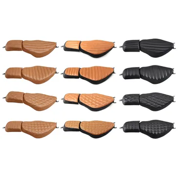 

Motorcycle Artificial Leather Driver Seat & Rear Passenger Seat For Harley Sportster 1200 883 XL 48 72 04-2018 Custom