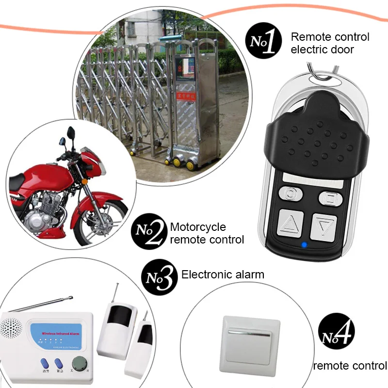 

433MHZ Metal Copy Came Remote Control for Garage Car Home Gate Sliding Door LHB99