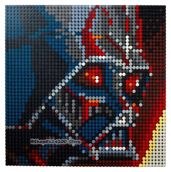

Pixel Art Mosaic Painting MOC Set DIY Super Star Avatar Building Block Gift ART StarWars Decorative Painting 31199/31197/31198