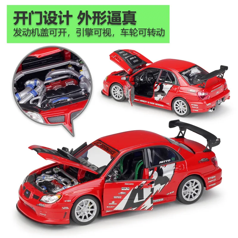 

WELLY Welly 1: 24apr Subaru Impreza Performance Model Alloy Car Model