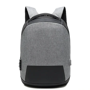 

2020 New Waterproof Men Backpack Anti theft Lock USB Charge Laptop and a Multi - function Student Bag Business Travel Backpack
