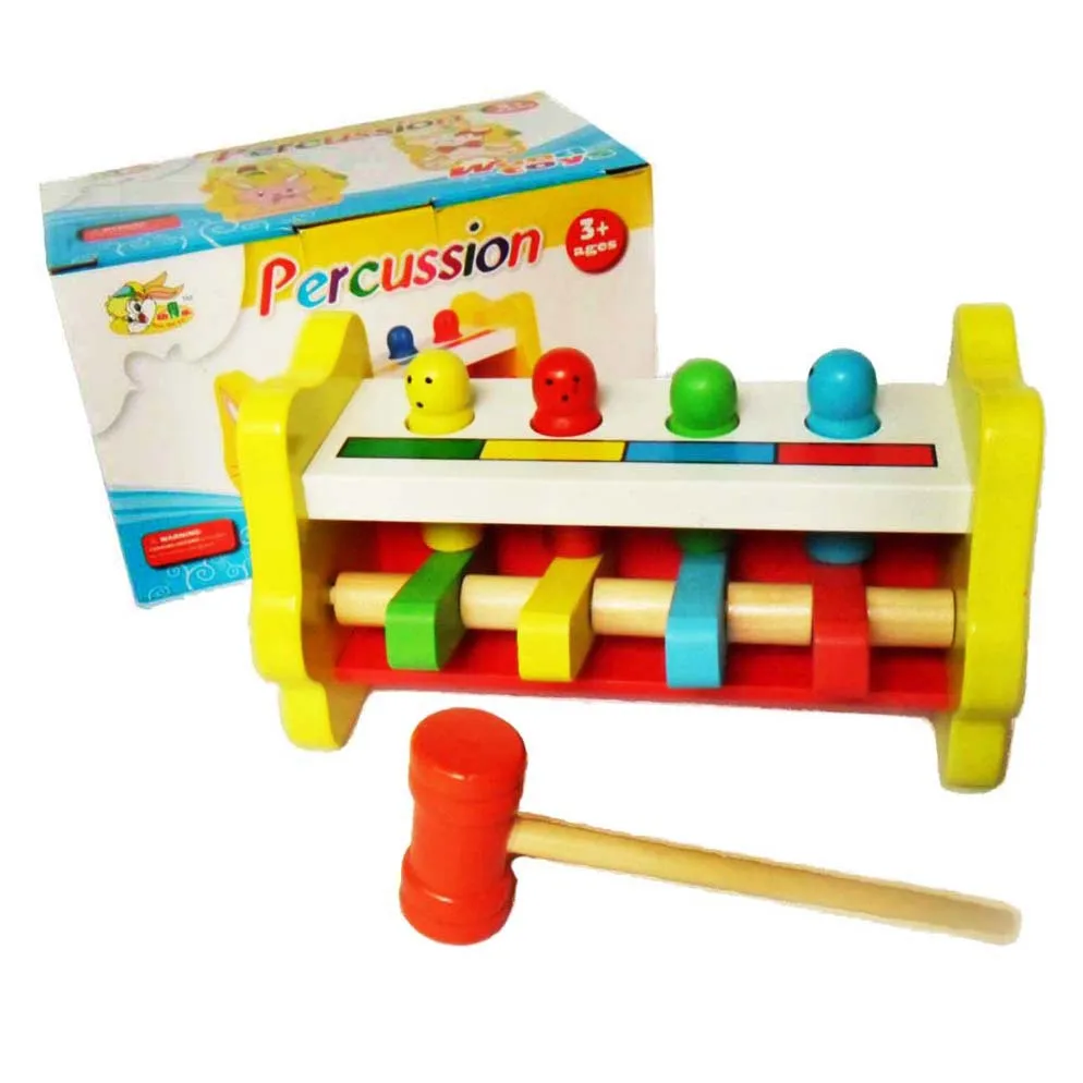 

-Click Pile Music Infant Knock Beat Hit Toy Baby Early Childhood Education Beat Trapeze