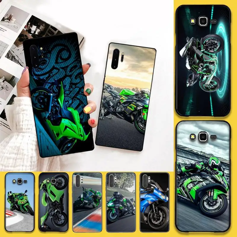 Hot sale Kawasaki Ninja Zx R Sport Motorcycle Soft Phone Case Capa For Samsung Galaxy J7 J8 J6 Plus Prime Note 7 8 9 10 pro | Мобильные