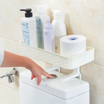 

Bathroom Organizer Storage Rack Toilet Shelf Stand Soap Cosmetic Shampoo Holder Wall Mounted Shower Caddy Shelves Rattan Shaped