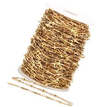 

1 Meter Stainless Steel Cross Chain Handmade Jewelry Making chain Sold by Meter