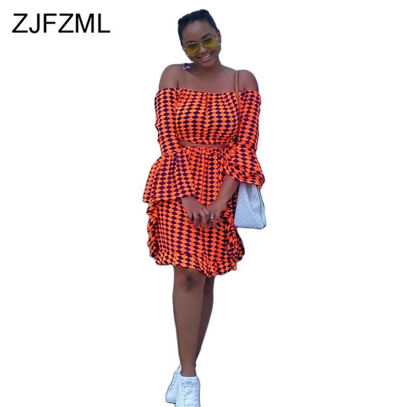 Женский клубный костюм с юбкой миди Привлекательный комплект из двух предметов