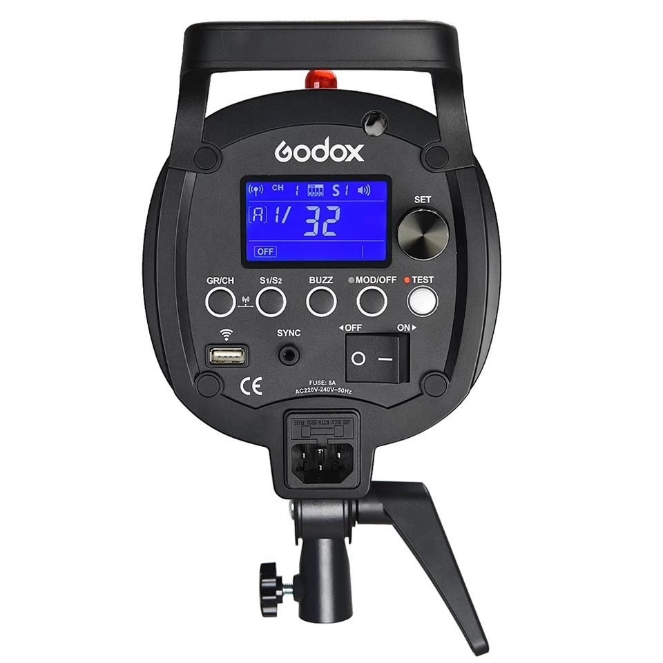 Godox QS400II 400Ws стробоскоп вспышка моделирование света, 5600K Цветовая температура вспышки