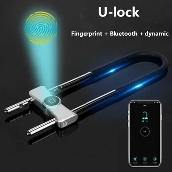 

Glass Door Lock Fingerprint LockUType Lock Electronic Lock Door Smart Lock Plug-in Lock Household Wireless Bluetooth AntiTheft D