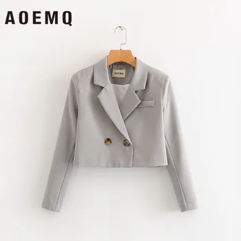 

AOEMQ Office Lady Coats Company Meeting Room Short Jackets/Coats Business Suit for Business Trip Outwear Coats Women Clothing
