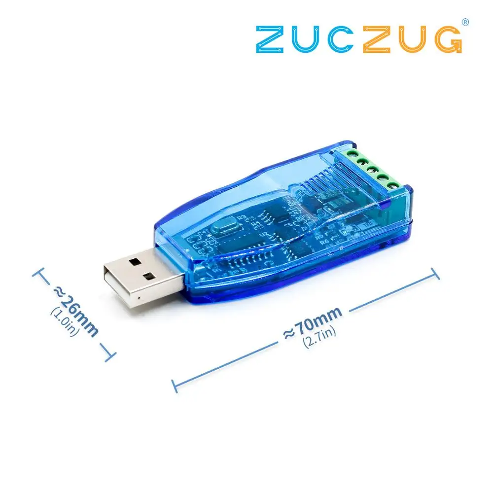 Промышленный преобразователь USB в RS485 с защитой от обновления совместим