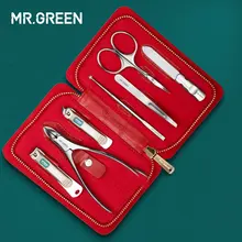 MR. GREEN 7 в 1 маникюрный набор из нержавеющей стали кусачки для ногтей набор маникюрных инструментов кусачки для ногтей набор для ухода за ногтями