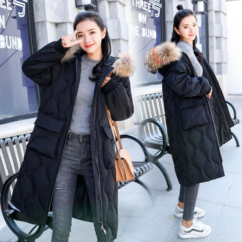 

2018 Winter New Style Mid-length Slim Fit Slimming Fashion Comfortable Youth Simple Cotton Coat