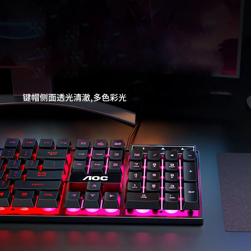 Gaming Keyboard Mechanical Keyboard Usb Wired 104 Keys Keyboard Keycaps  With Led Backlit Switch For Computer Laptop Pro Gamer Keyboards  AliExpress