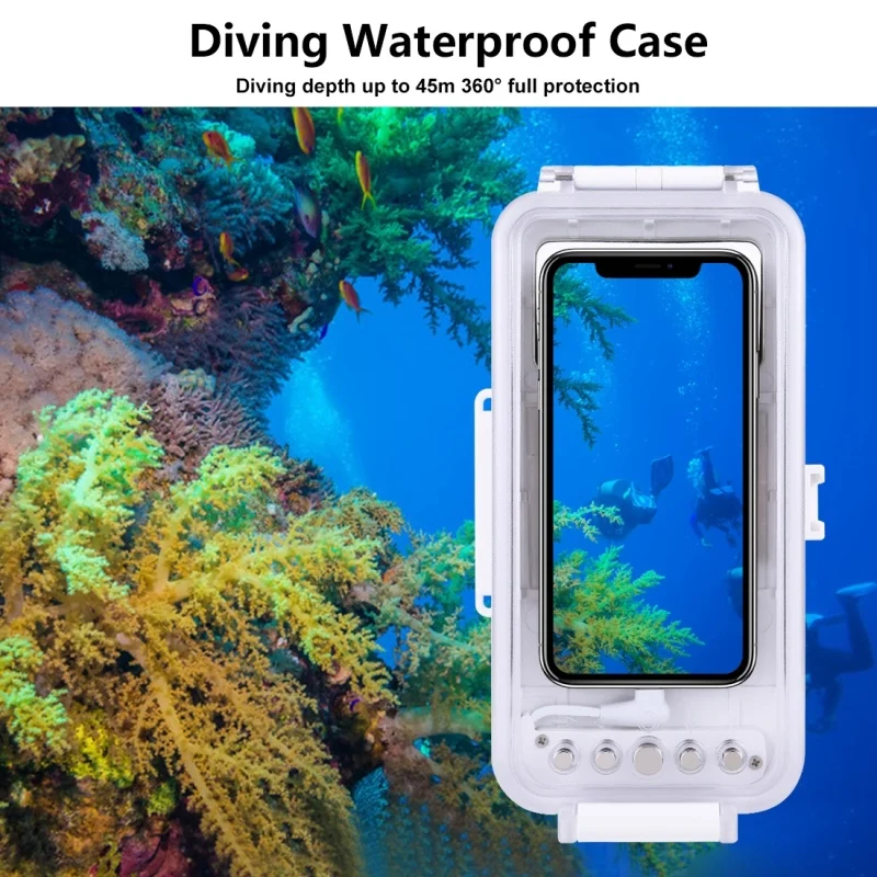 45 м водонепроницаемый корпус для дайвинга фото видео съемки подводный чехол iPhone