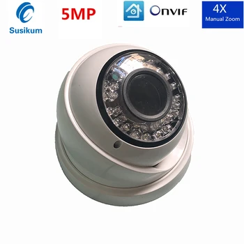 

5MP CCTV Camera IP 2.8-12mm Manual Zoom Lens Xmeye APP Plastic Dome 5Megapixel Secuity Indoor Camera ONVIF