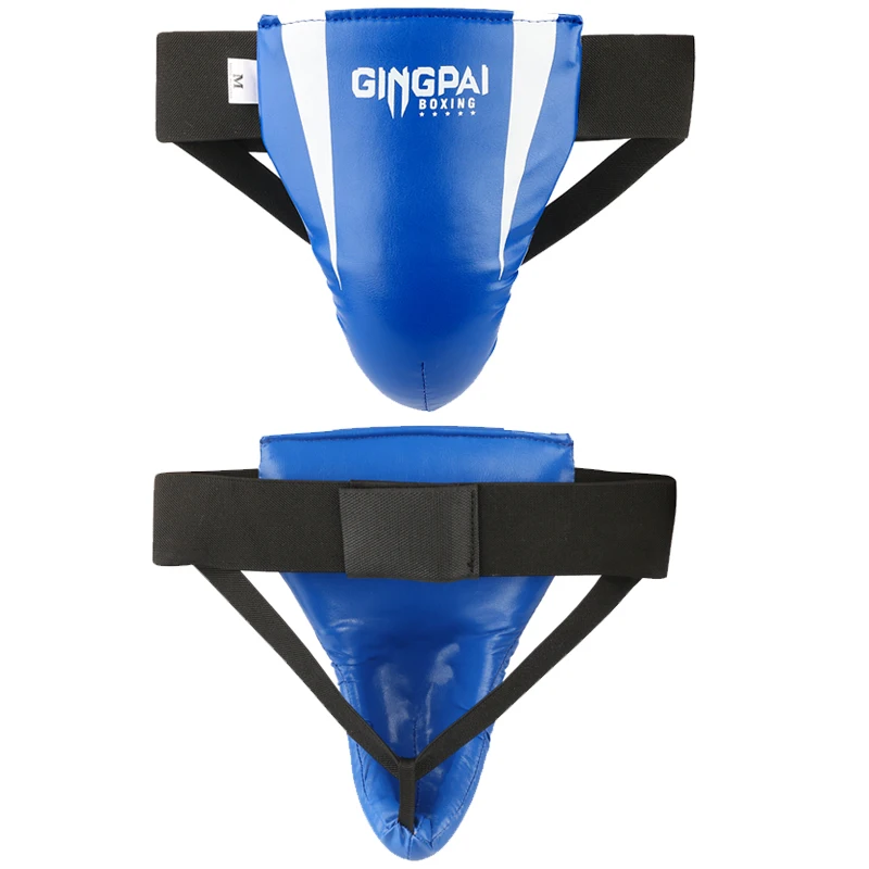 Black Thicken Adult Male Kids Sanda Crotch Guard Taekwondo MMA Groin Protector Kick Boxing Penis Protection Guard Men Jockstrap