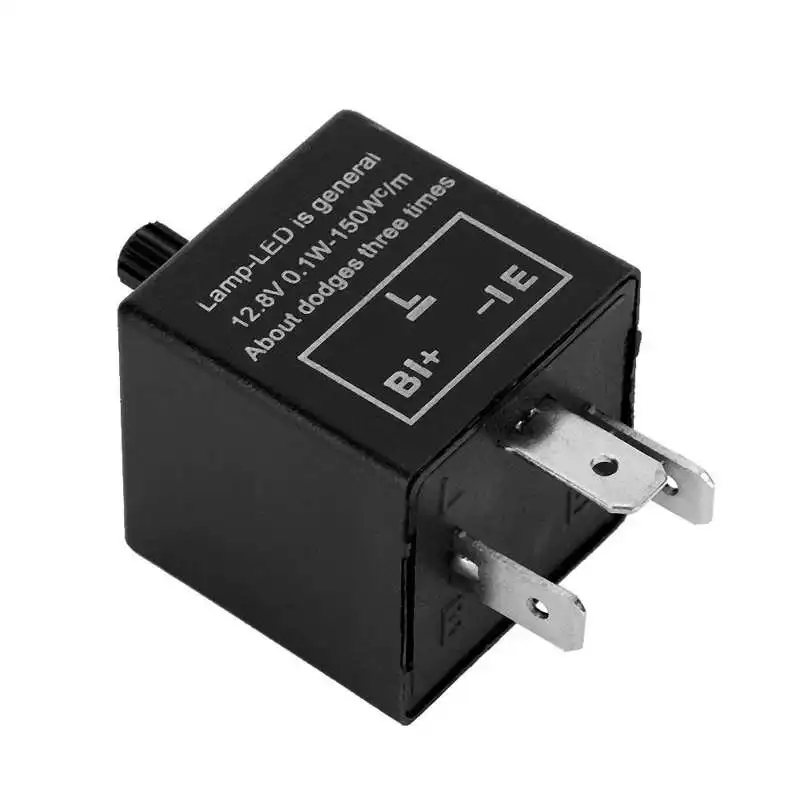 12V 3 Pin регулируемый светодиодный светильник мигалкой мигалки реле Fix для