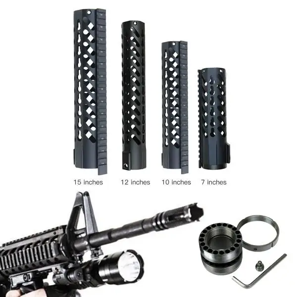 Magorui 7 &quot/10&quot/12 &quot/15&quot Keymod Free Float Quad Rail Slim Handguard|Аксессуары для охотничьих ружей| |