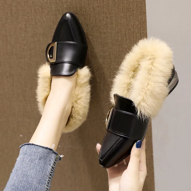 Осенне-зимняя модная обувь в европейском и американском стиле с металлической