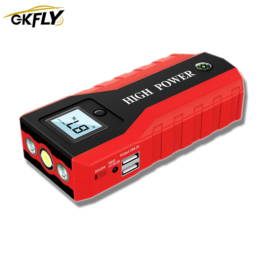 GKFLY аварийного 20000 мАч пусковое устройство 1000A 12V автомобиль скачок стартер