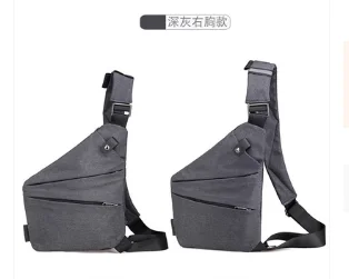 

New Fashion Men Leisure Running Bag Sports Skew Bag Fashion Waterproof Oxford Breastbag Single Shoulder Backpack