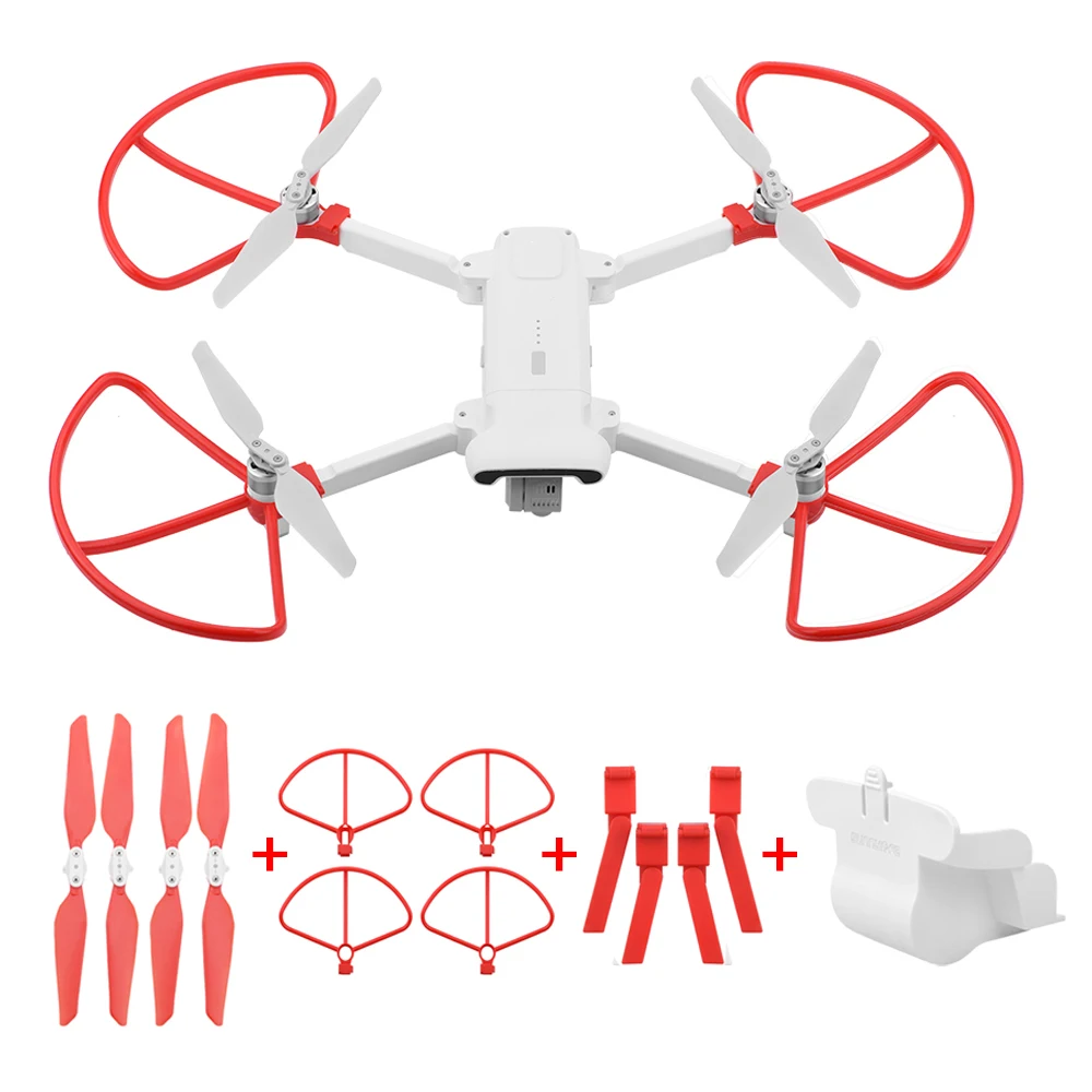Складной пропеллер+ расширенный увеличенный Штатив для ног+ Защитная крышка для объектива+ защитные кольца для Xiaomi FIMI X8 SE Drone аксессуары