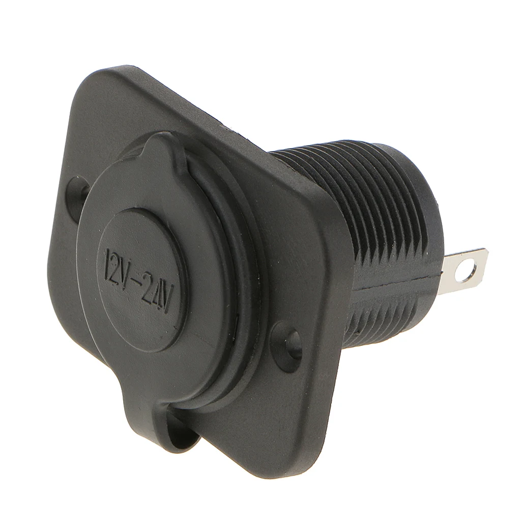 12-24V Motorcycle Waterproof  Lighter Socket Power Outlet Plug