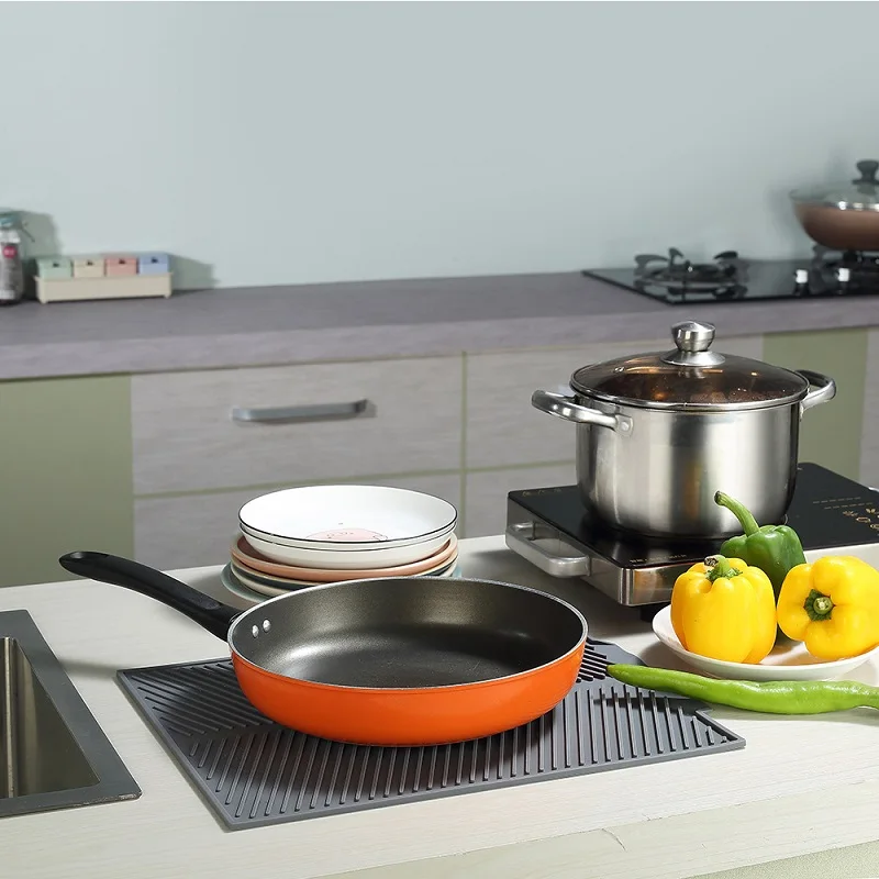 Термостойкий Коврик для сушки посуды силиконовая настольная салфетка Премиум Коврик для посуды посуда для посудомоечной машины кухонные аксессуары