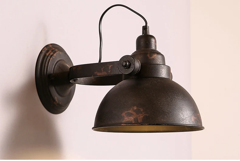 Iron Retro Wall Sconce Loft Industrial Vintage LED Wall light Angle Adjustable Luminaire On The Wall Lighting Fixtures