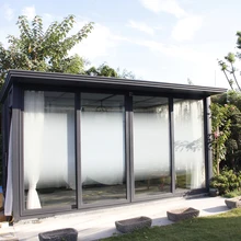 SUNICE Двусторонняя градиентная оконная пленка, белая полузащитная оконная пленка, самоклеющаяся защитная пленка для домашнего офиса 6" X16. 4 фута