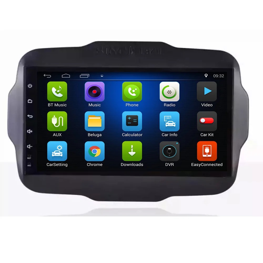 Android 9,0 автомобильный dvd для Jeep Renegade автомобильный Радио мультимедийный плеер gps поддержка 4G