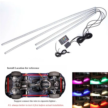 

Waterproof LED Strips Underbody Undercar SMD RGB Wireless remote control