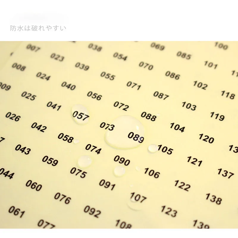 Nail Stickers Nail Art Tools Number Sheet Stickers Clear Number Sticker Label For Nail Polish Color Gel Varnish Marking