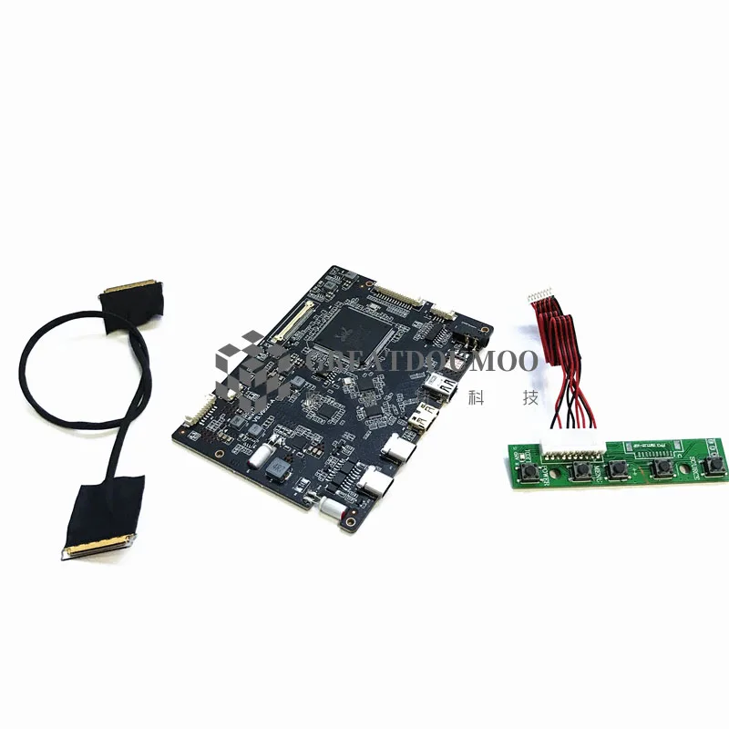 

Type-C DP connector input with Touch Output ultrathin 5V-20V Power HDMI-compatible 4K LCD controller board Support NV184QUM-N21