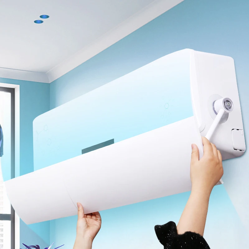 

Windproof Telescopic Baffle Air Conditioning Windshield Anti-Direct Blow Air Hood P7Ding