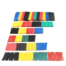 Tubes thermorétractables, 328 pièces, kit assorti de rétrécissement en polyoléfine 2:1, gaine isolée, manchon de câble