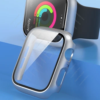 

Screen Protector case For apple Watch 44mm 40mm iWatch 6 5 4 SE Tempered Glass for apple watch 6 SE 44 mm 40 mm Accessories