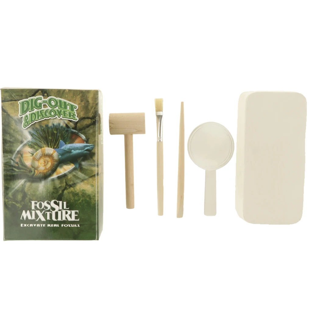Natural Rock & Mineral Specimens Dig Kit - Discovery Geology Science Educational Toys Kids Learning Gift #B