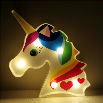 

Creative 3D Unicorn Night Lights Baby Sleep Light LED Desk Lamp for Home Living Room Party Decor Gifts