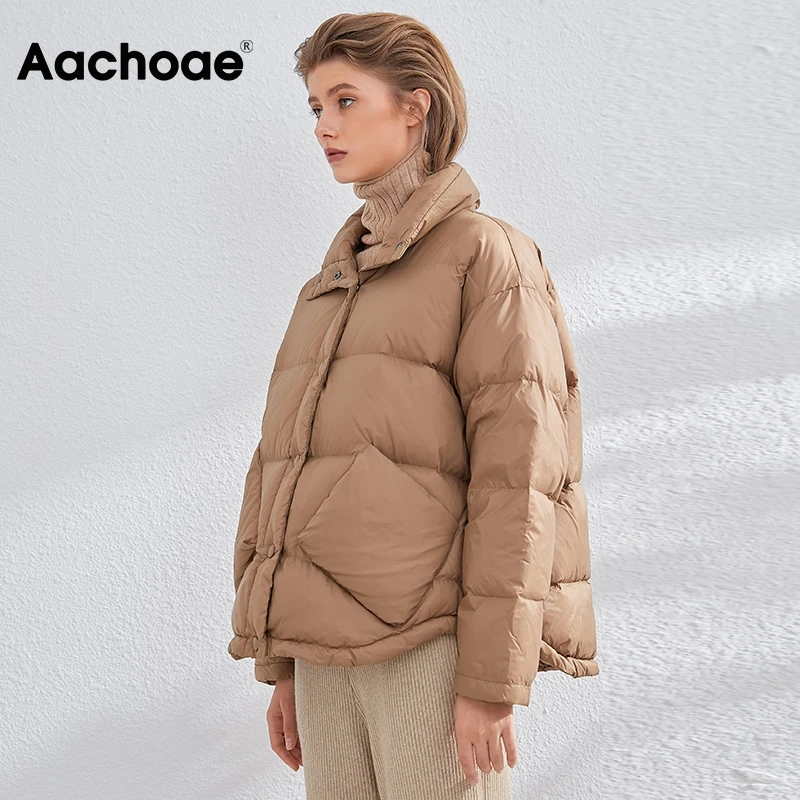 Aachoae Womens Coats 2020 Winter Single Breasted