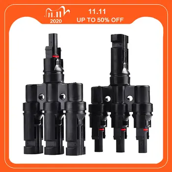 

Photovoltaic Connectors 3 in 1 Waterproof Connectors for ALLPOWERS Renogy Dokie Semi Flexible Solar Panel in Parallel