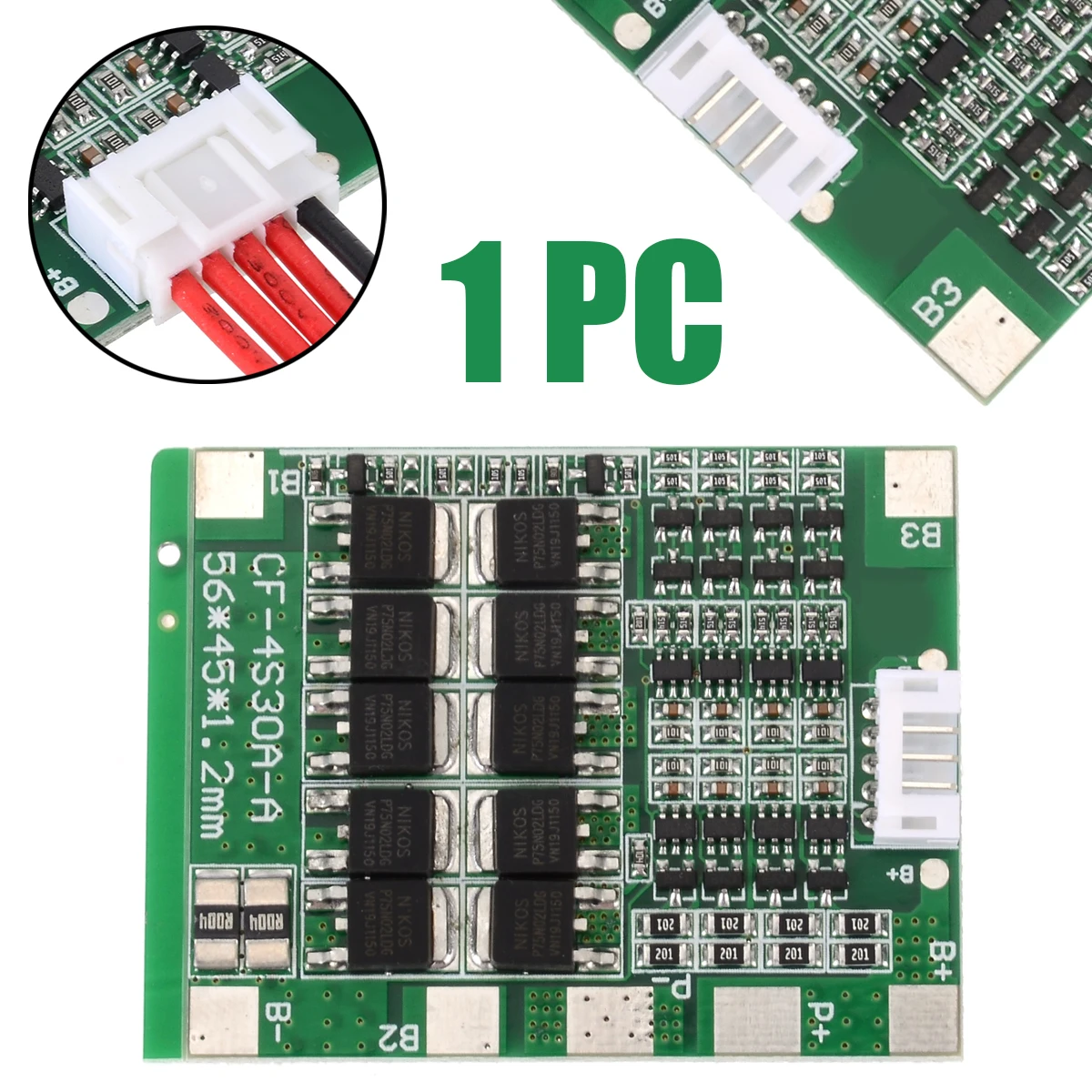 Mayitr 1pc 4S 30A 18650 Battery BMS Packs 12V BMS PCB Protection Balance Board For LiFePo4 LiFe
