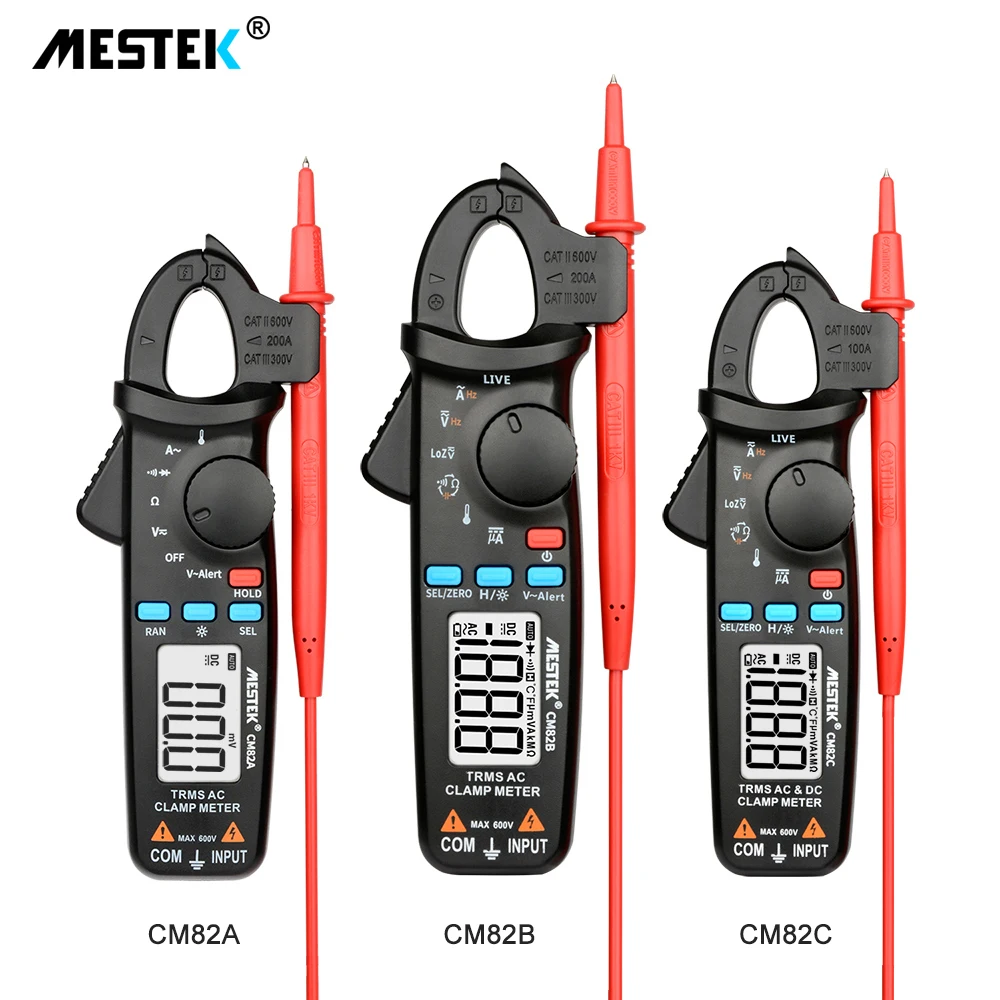 Цифровой токоизмерительный прибор True RMS MESTEK CM82A/B/C постоянного тока переменного