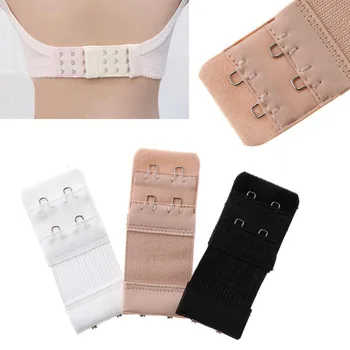 

4 Pcs 2 Hook Bra Extender For Women Elastic Bra Extension Strap Hook Clip Expander Adjustable Belt Buckle Underwear
