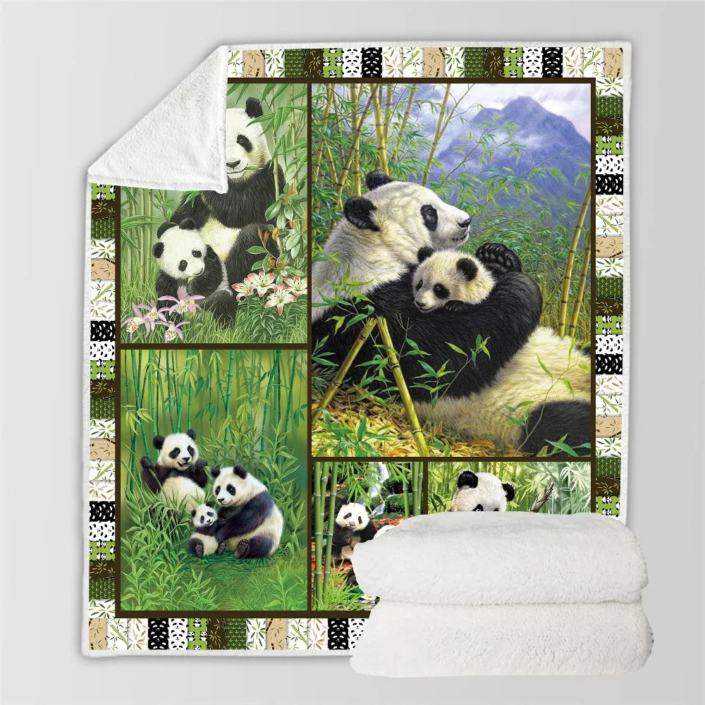 3D-Panda-Sherpa-Blanket-Back-to-School-Scotland-Pattern-Custom-Bed-Sofa-Printed-Fleece-Plush-Throw (1)