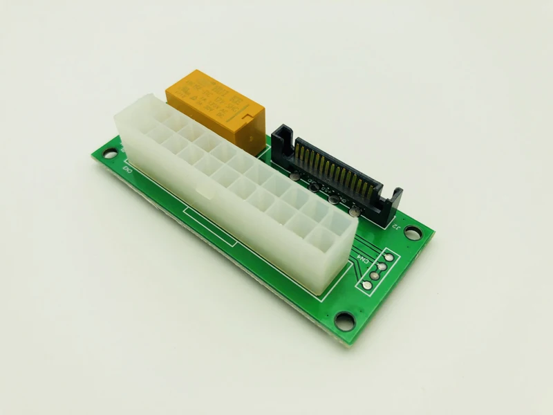 Add2psu Dual Psu Power Supply Adaptor Sync Starter Extender ATX 24Pin to Molex SATA Card For BTC Miner Mining