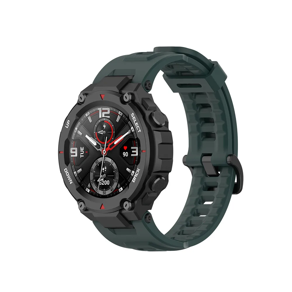 Ремешок силиконовый для смарт часов Amazfit T Rex сменный Браслет наручных аксессуары