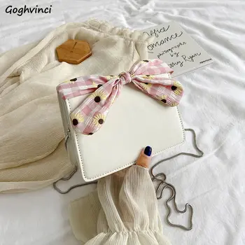 

Messenger Bags Women Fashion Flap-bag Chain One-shoulder Ladies Handbags Students Sweet Cute Chic Silk Scarf Simple All-match